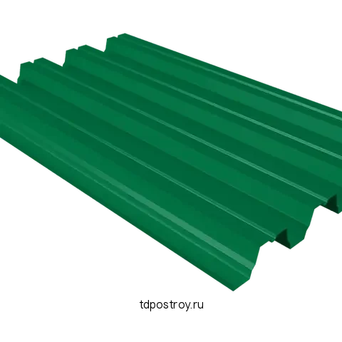 Профнастил Н75 зелёный RAL 6029 0,4 мм