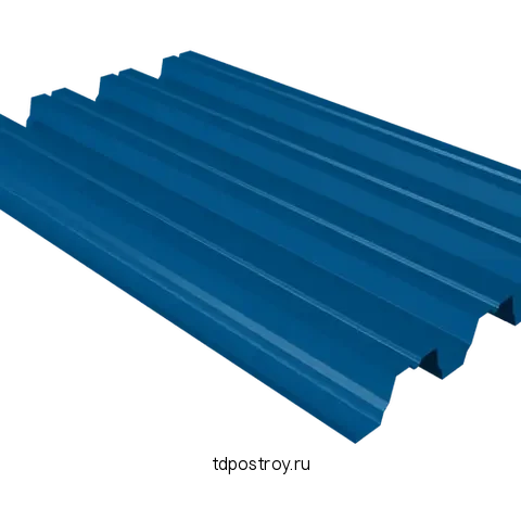 Профнастил Н75 синий RAL 5005 0,4 мм