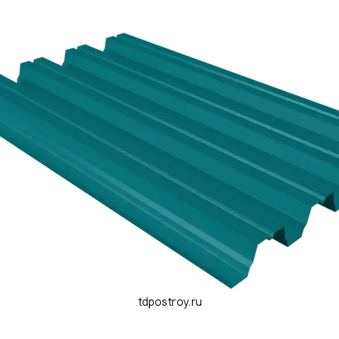 Профнастил Н75 бирюзовый RAL 5021 0,4 мм