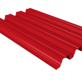 Профнастил Н75 красный RAL 3020 0,5 мм