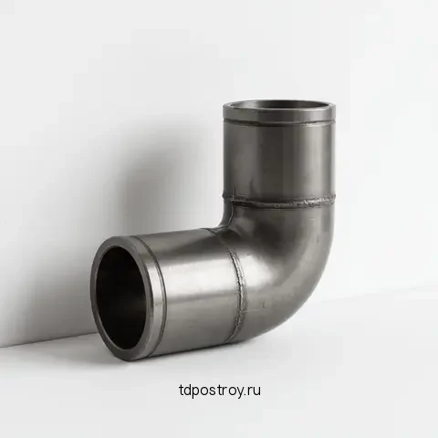 Колено трубы125/100 60гр RAL9003